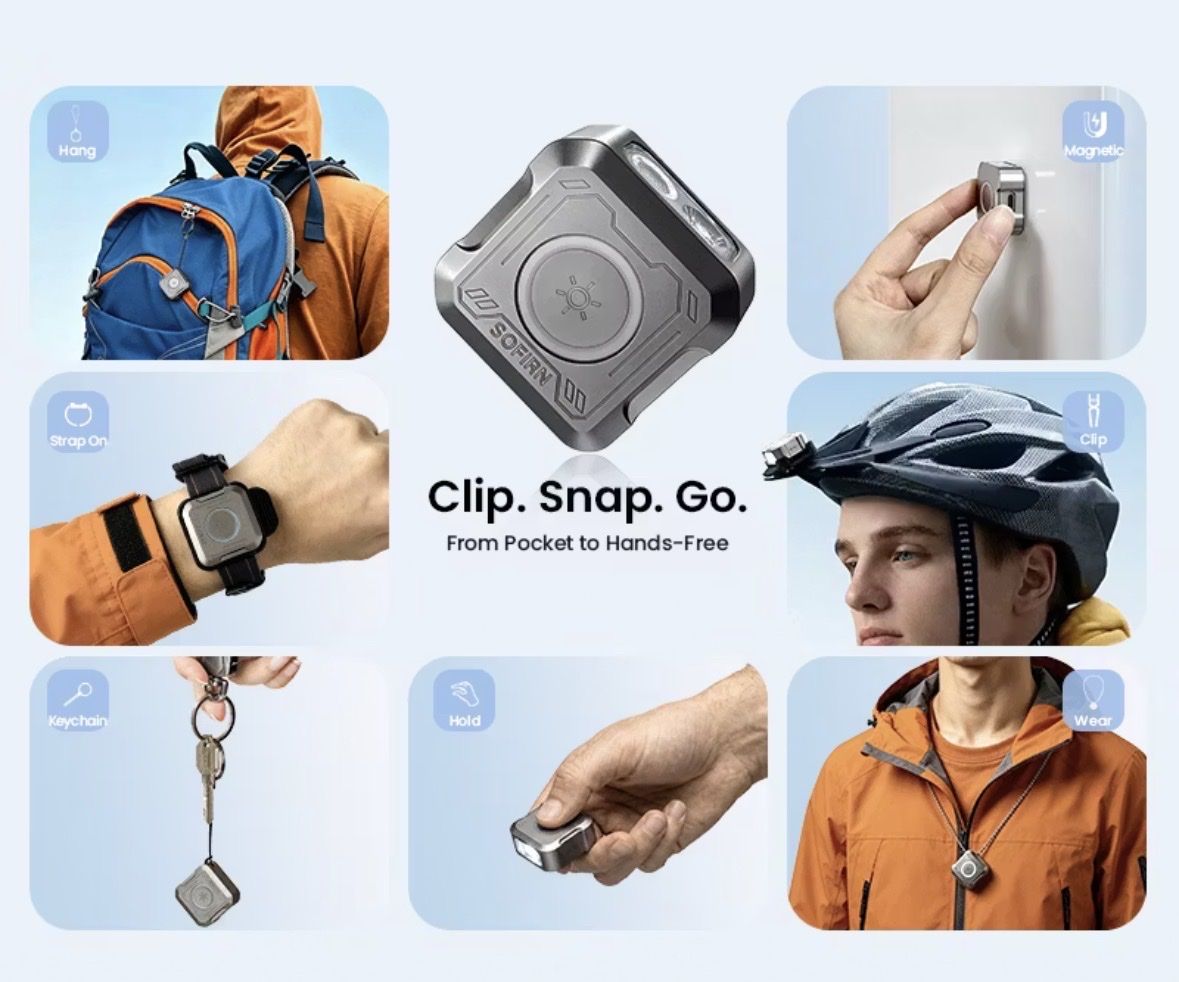 Lampade: Neu: Sofirn SE1 Armband-LED. Grau, Blau oder Orange – Nuovo e nell'imballaggio originale da Arbon venduto da Helmuth 2