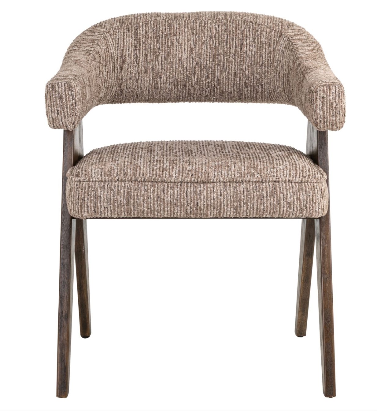 Sedie: RICHMOND INTERIORS** Dining chair Mori mocca linear fire ret – Nuovo e nell'imballaggio originale da Ruswil venduto da Miami-2026 2
