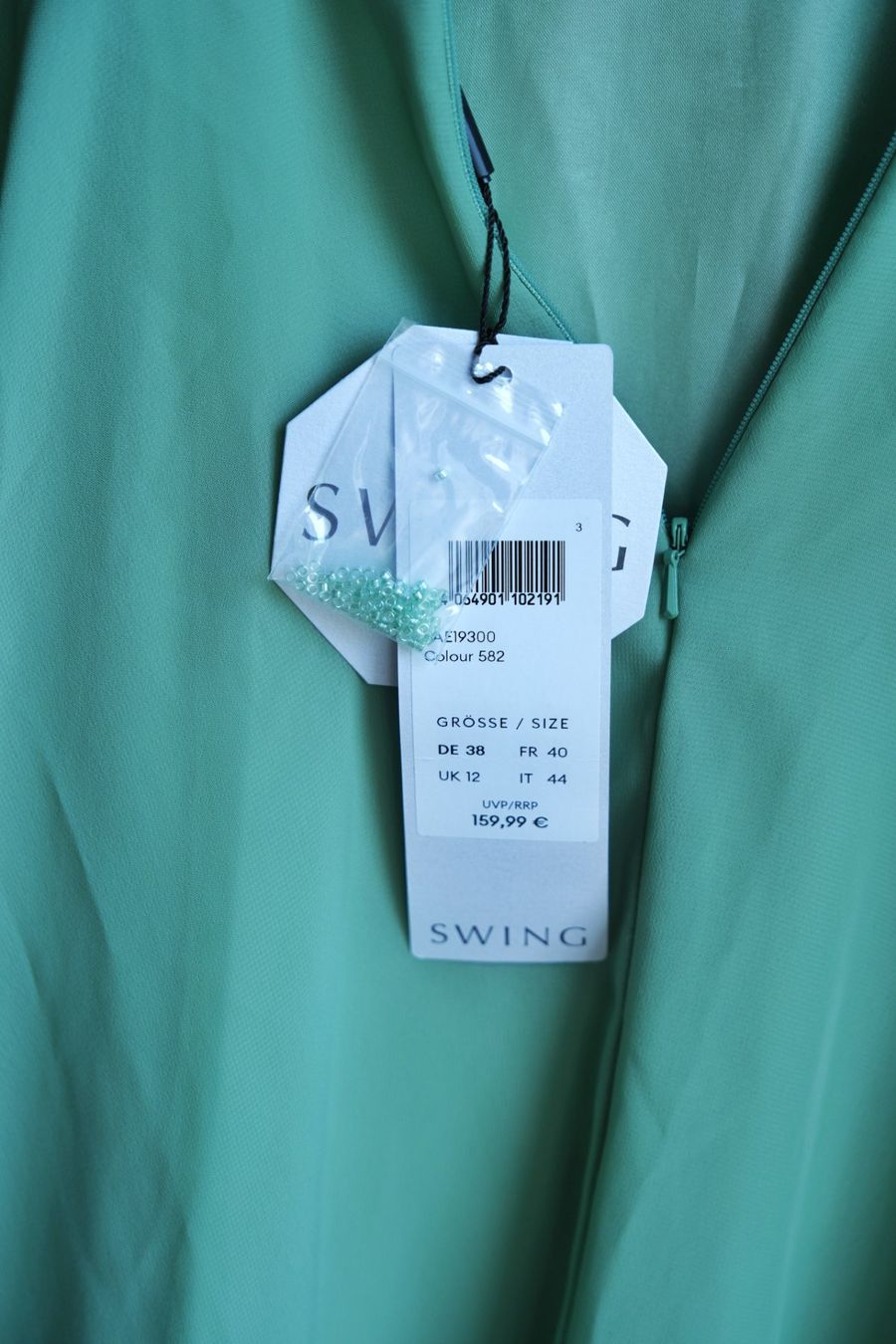 Vestiti: Kleid mit Paillette (mint) Gr. 38, SWING – Nuovo (secondo la descrizione) da Wohlen AG venduto da Exitburn 5