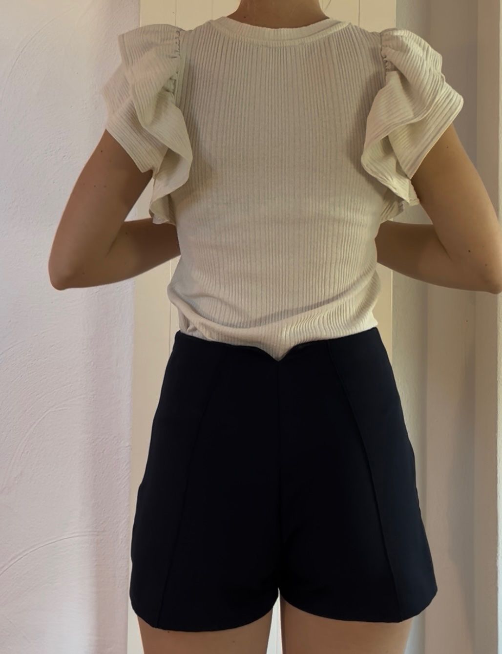 Pantaloni: Stoffshorts, dunkelblau, S – Usato da Riet (Neftenbach) venduto da kim_gfw6 2