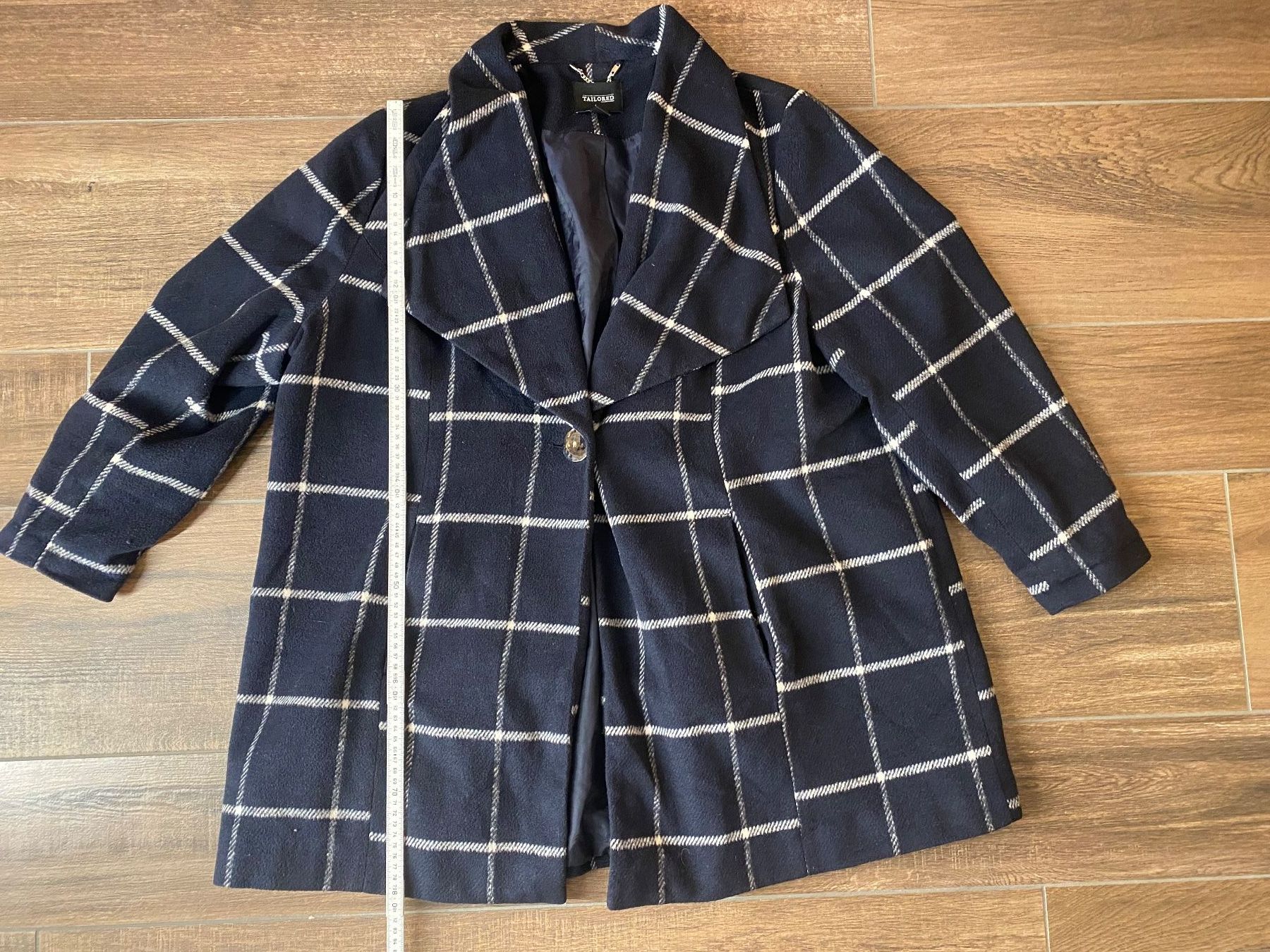 Cappotti: Tailored Mantel kariert blau weiss Gr. 52 – Usato da Pratteln venduto da a23_j2gs 6