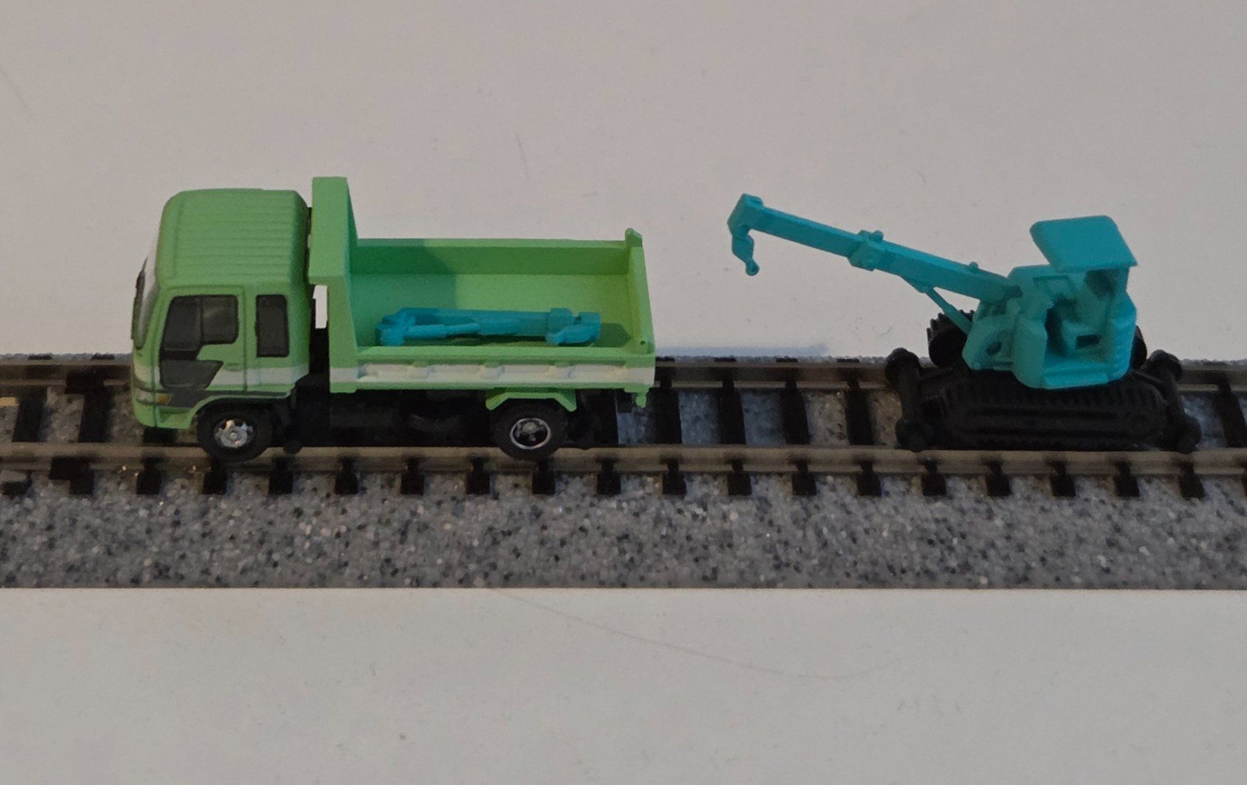 Kato Modellini di ferrovie: Rhb-Gleisbau-Trupp Kato N + Stapler – Nuovo e nell'imballaggio originale da Rorbas venduto da susinchen