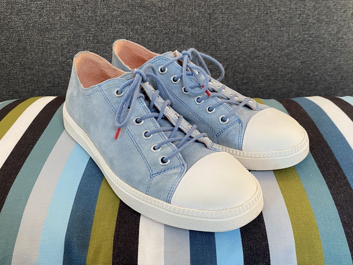 Think Scarpe da donna: Think! Sneaker aus Wildleder hellblau Grösse 38 – Usato da Buochs venduto da H16 4