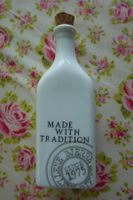 Lene Bjerre Flasche weiss flach mit Korken Porzellan shabby