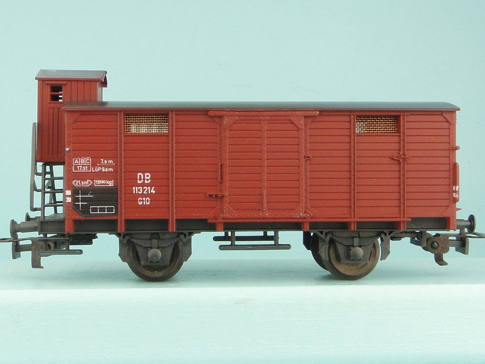 Liliput Modellini di ferrovie: Liliput DB Wagen mit Bremserhaus – Usato da Bülach venduto da cann11 1