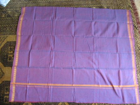 Tuch, Sarong, Pareo Baumwolle Indien pink-blau