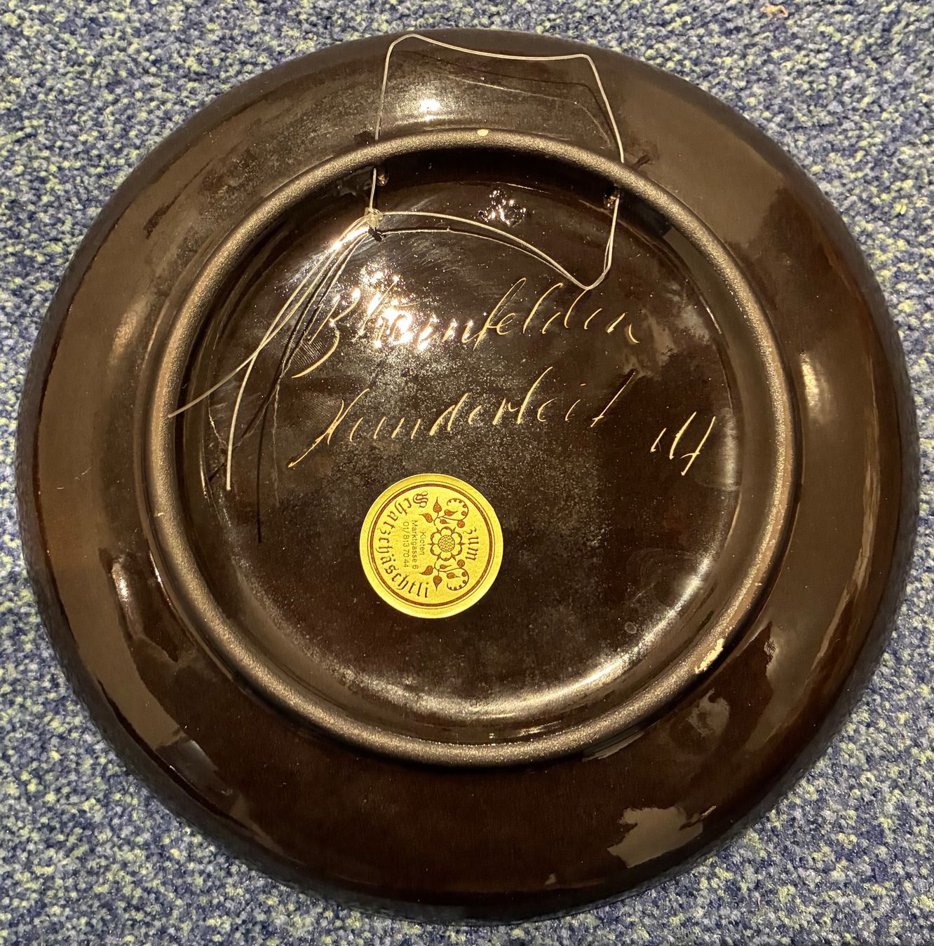 Assiettes: Handbemalter Keramik Wandteller – D'occasion à Hinteregg par Carimba90 1