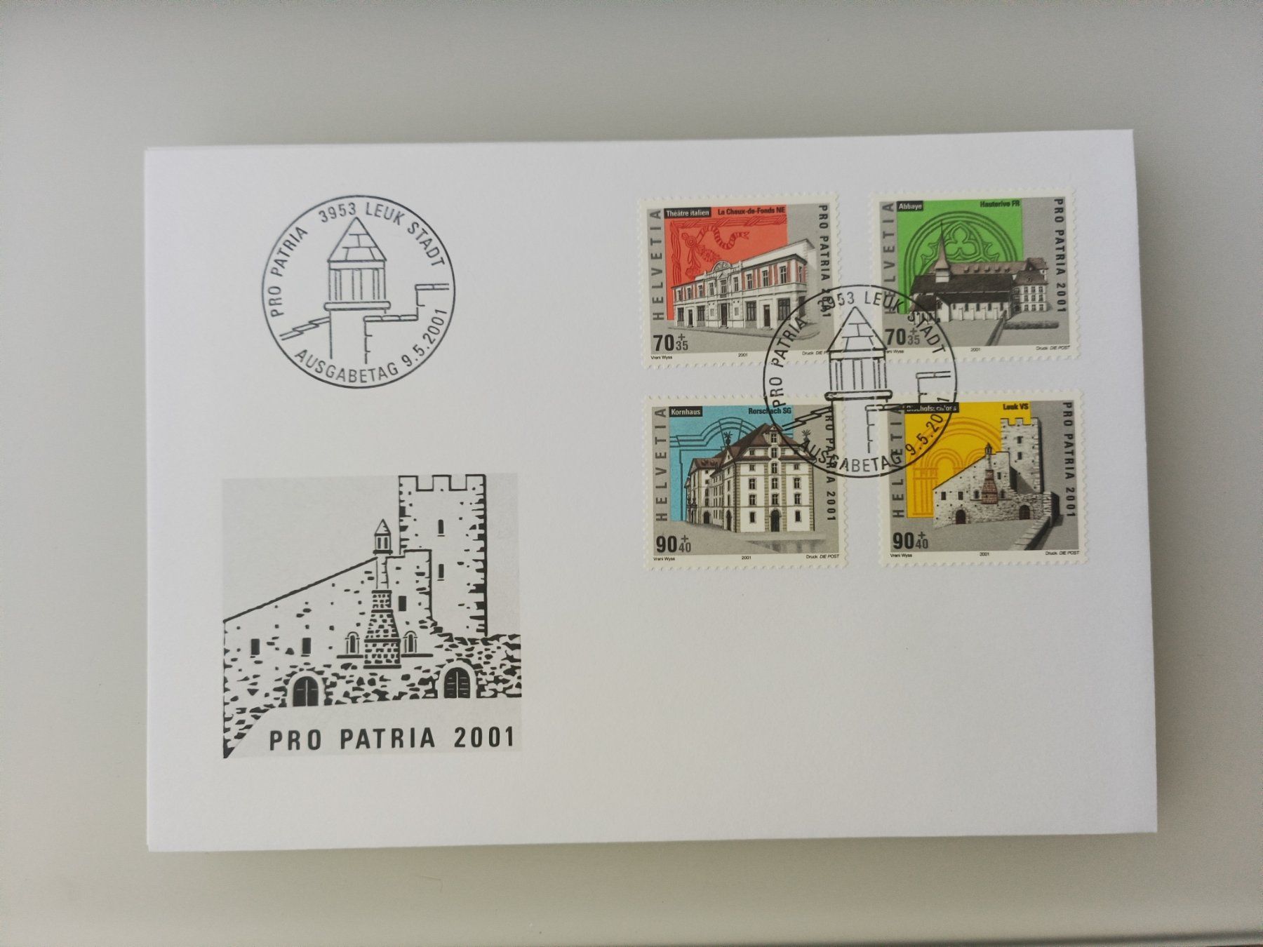 Alle Briefmarken: 2001 FDC Pro Patria – Gebraucht aus Dübendorf von goeggi79