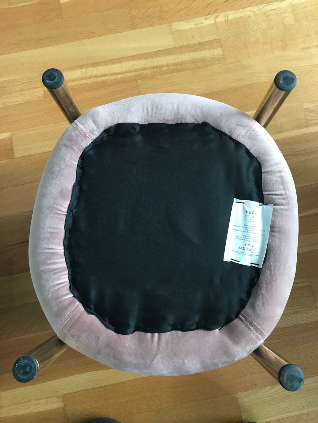 Hocker: Design Pouf Vega von eno Studio Sonderedition rosa Messing – Neu (gemäss Beschreibung) aus Basel von mar_dn9x 4