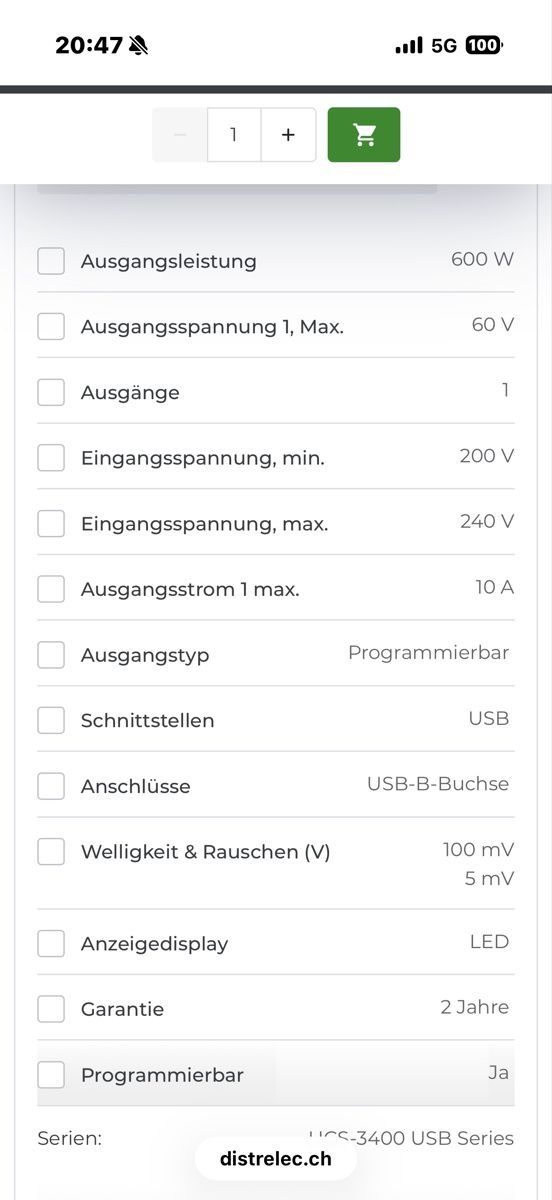 Tutti gli attrezzi: Netzgerät Labor – Usato da Wangen SZ venduto da ca018 2