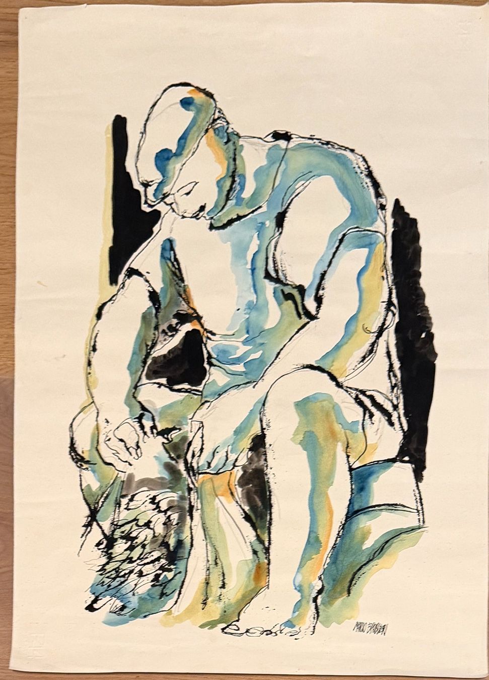 Mario Barbieri – Original Mischtechnik auf Fabriano Papier (Gebraucht ...