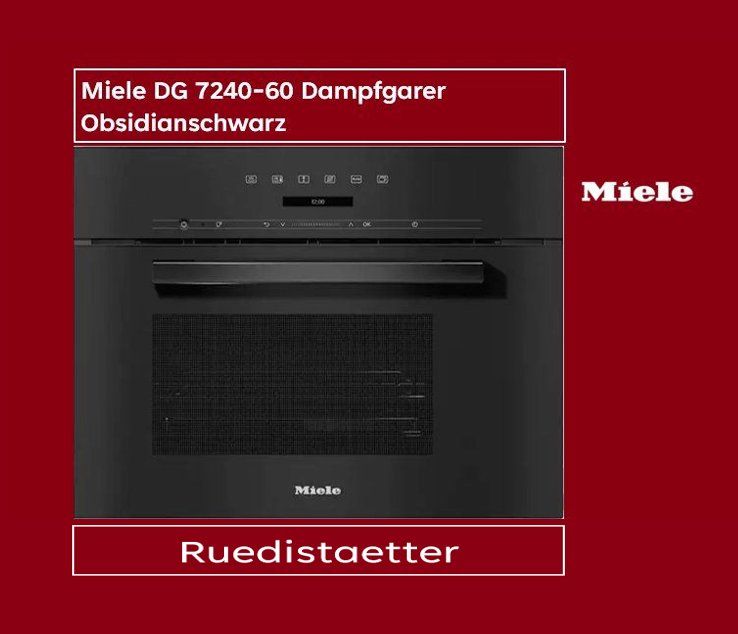 Miele Forni: Miele DG 7240-60 Dampfgarer Obsidianschwarz – Nuovo (secondo la descrizione) da rudolfstetten venduto da Ruedistaetter