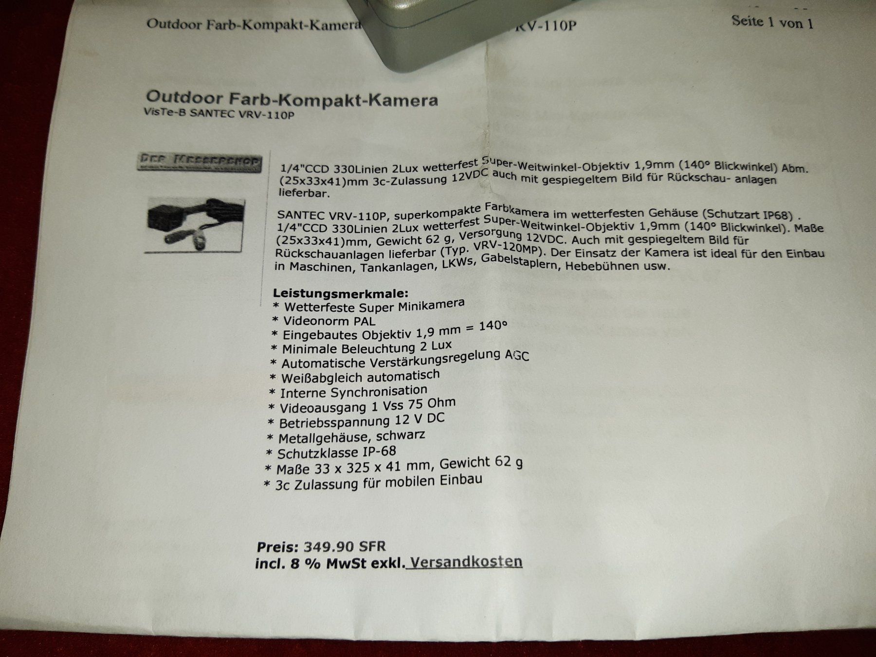 Fotocamera: Überwachungskamera - Set!?? Ungeprüft! – Usato da Lohn-Ammannsegg venduto da Molch7 4