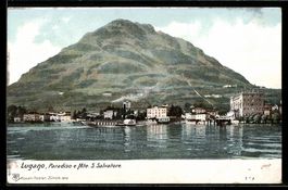 Lugano-Paradiso, Dampfer vor dem Ort mit
