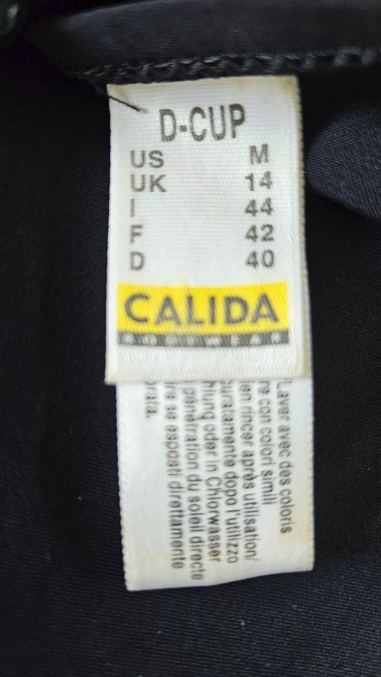 Calida Badekleider & Bikinis: Bikini Schwarz Gr. 40 / L Calida D-Cup – Gebraucht aus Gossau ZH von fashiontwo 2
