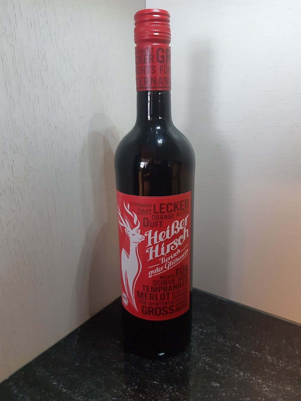 Bevande alcoliche: Heisser Hirsch Glühwein rot – Nuovo e nell'imballaggio originale da Toffen venduto da Gwunderegge77