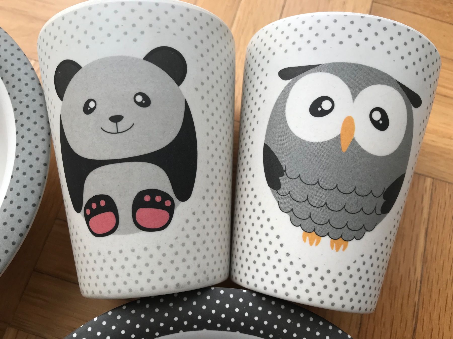 Piatti: Kinder Teller und Becher mit Panda / Eule – Usato da Emmenbrücke venduto da Hathor123 4