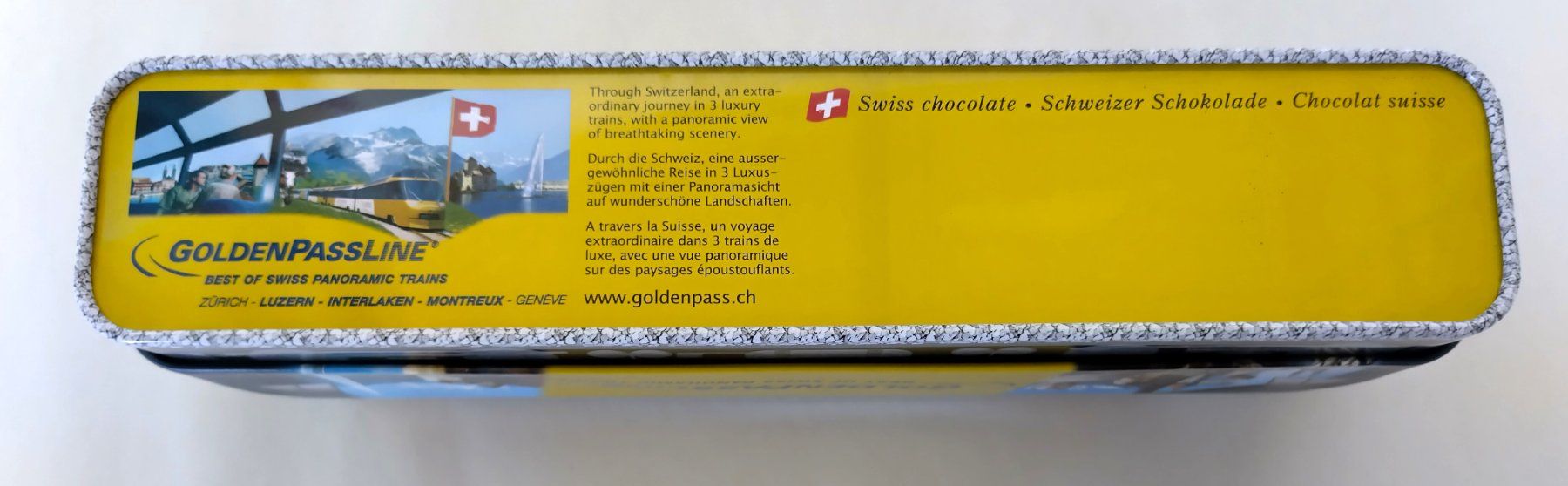 Sonstige Dekorationen & Accessoires: Blechdose Lokomotive - Goldenpass / Schweizer Schokolade – Gebraucht aus Bellach von JingleJerry 4