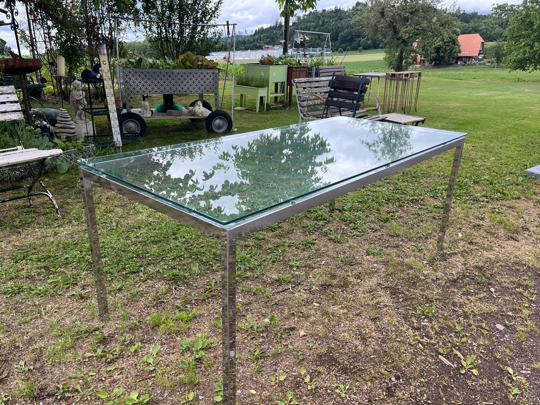 Tavoli: Ess oder Bürotisch. Chrom / Glas – Usato da Allmendingen b. BE venduto da juair 3