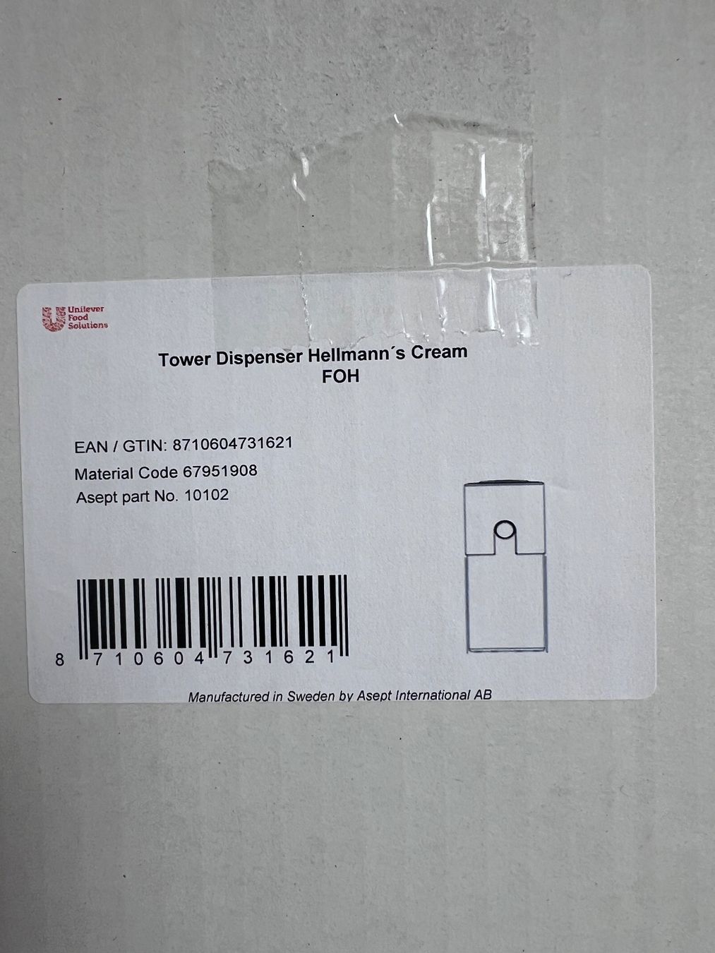 Behälter & Ähnliches: Tower Dispenser Hellmann's – Neu (gemäss Beschreibung) aus Root von Tech-Nick 6