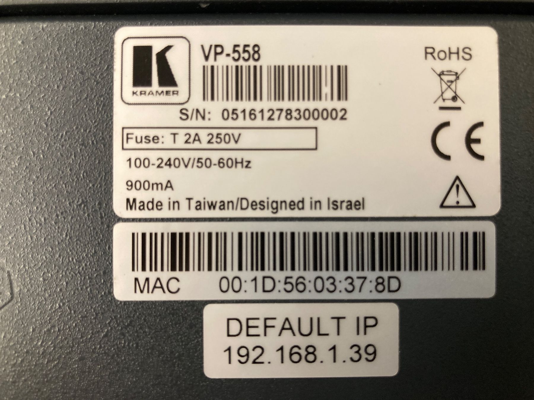 Console di mixaggio: Kramer VP-558 - Presentation Router/Scaler HDBasedT – Usato da Widnau venduto da VinylDeal 4