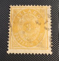 Island alte briefmarke