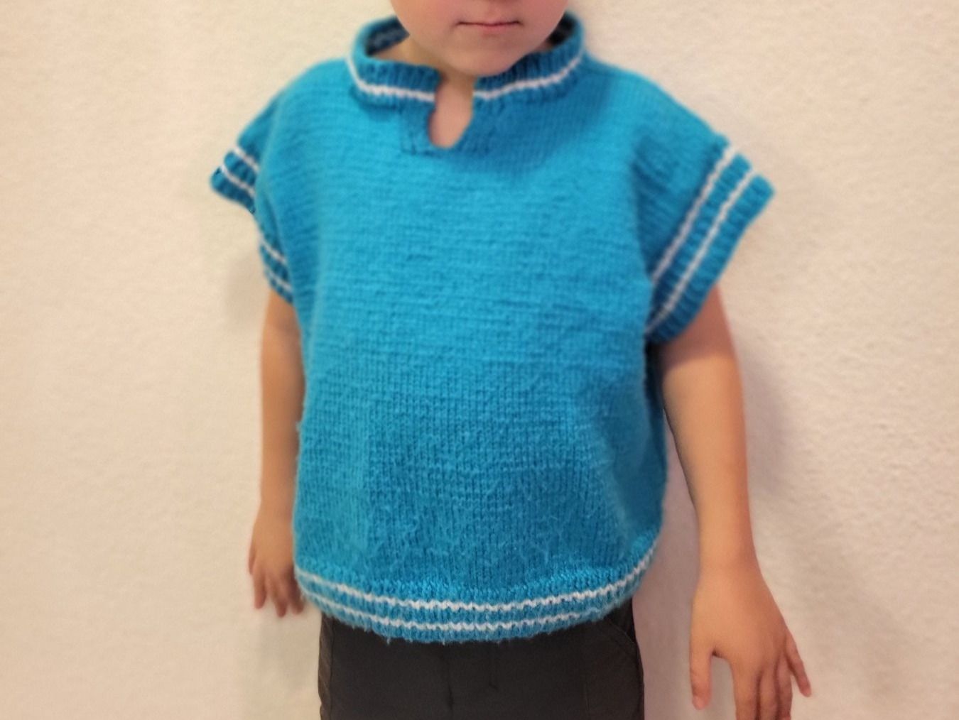 Altro abbigliamento per bambino: Weste Strick Wolle gr. 104 110 116 Hand Made – Usato da Boswil venduto da i12i 2