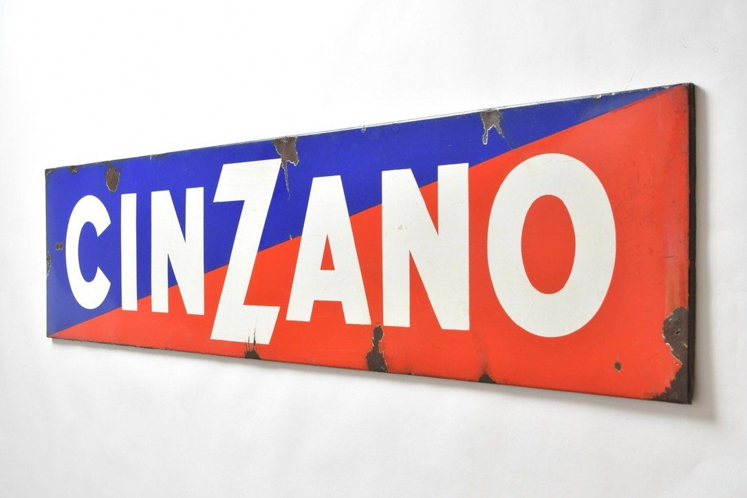 Cinzano Insegne: Emaille Cinzano Werbeschild – Usato da Zürich venduto da IndividumCH