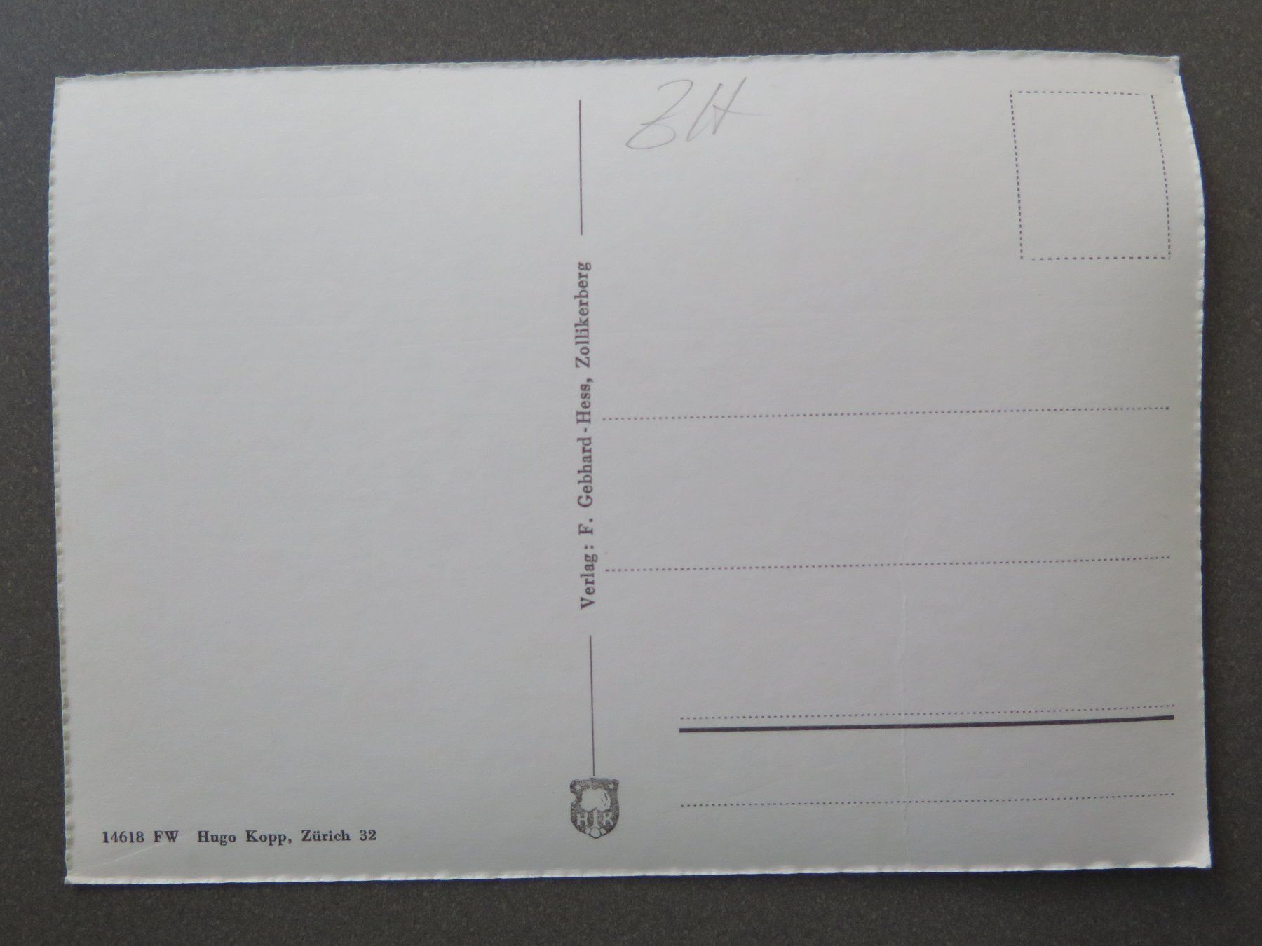 Cartoline postali: ZOLLIKERBERG MIT ZÜRICHSEE – Usato da Wittenbach venduto da lipasal 1