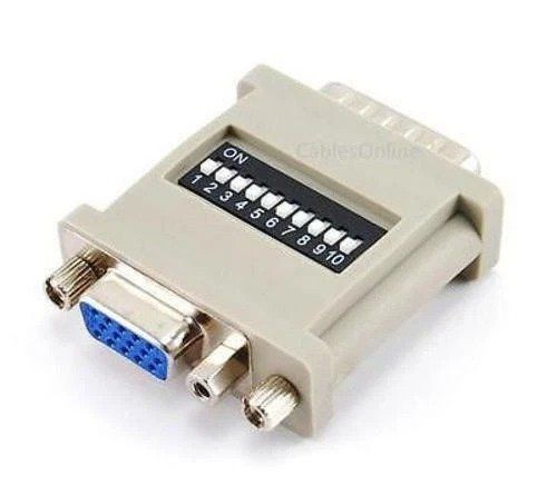 Unità & Adattatore: HD15 VGA auf DB15 MAC Adapter mit DIP-Schalter – Nuovo e nell'imballaggio originale da Luc (Ayent) venduto da hom_zqq5 1