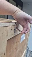 Transportkiste Holz mit Deckel oben