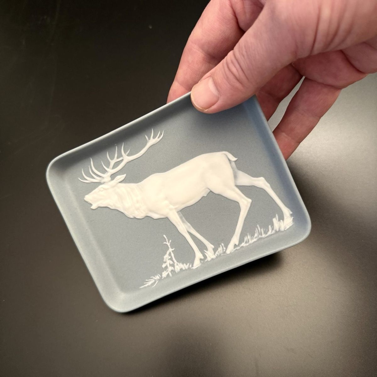 Hutschenreuther Piatti: Hutschenreuther Jagd Schale mit Hirsch – Usato da Luzern venduto da downtonabbey 1