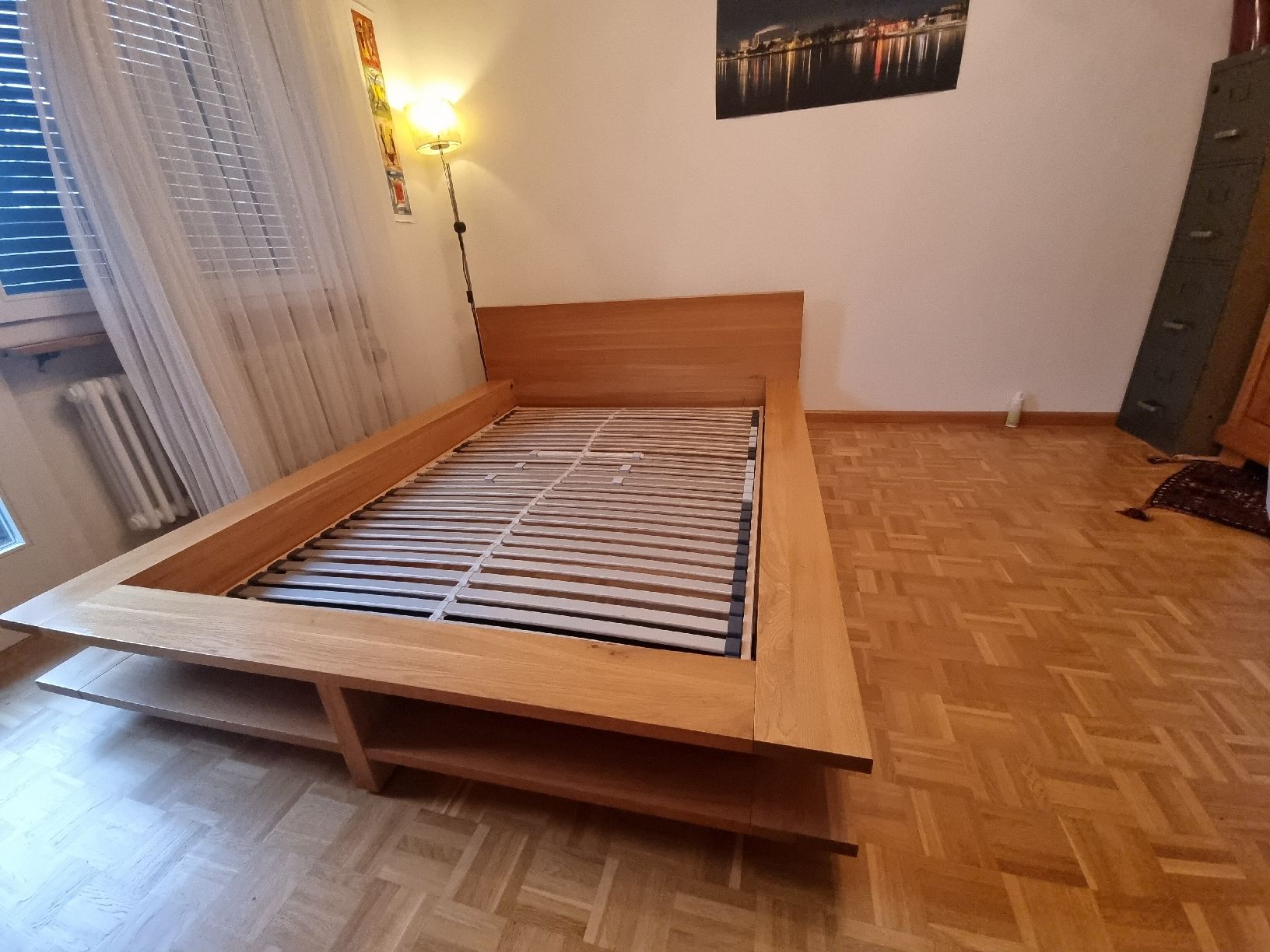 Articoli in legno: massiv Eiche Holz 140x200 Bett mit Lehne – Usato da Basel venduto da Efe72 6