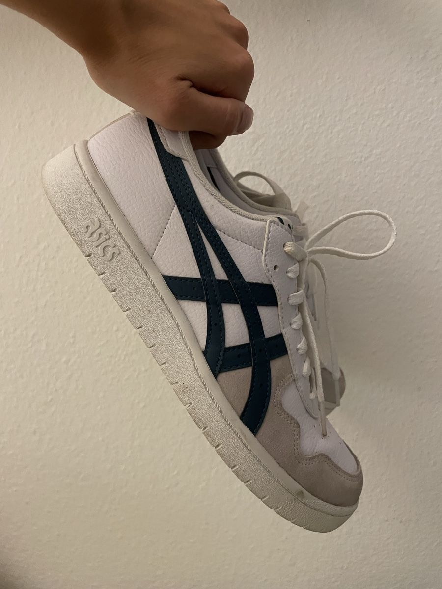 Chaussures hommes: Asics Turnschuhe weiss blau Grösse 41.5 – D'occasion à Wahlen b. Laufen par adv_6mqj 1