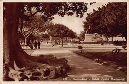 Alexandria, Nubar Pasha Monument, um 1935