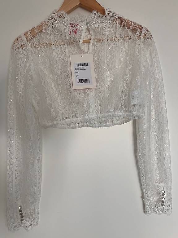 Camicette: Dirndlbluse offweiss Gr. 38 - NEU – Nuovo (secondo la descrizione) da Herrliberg venduto da Kat_s2dn 1