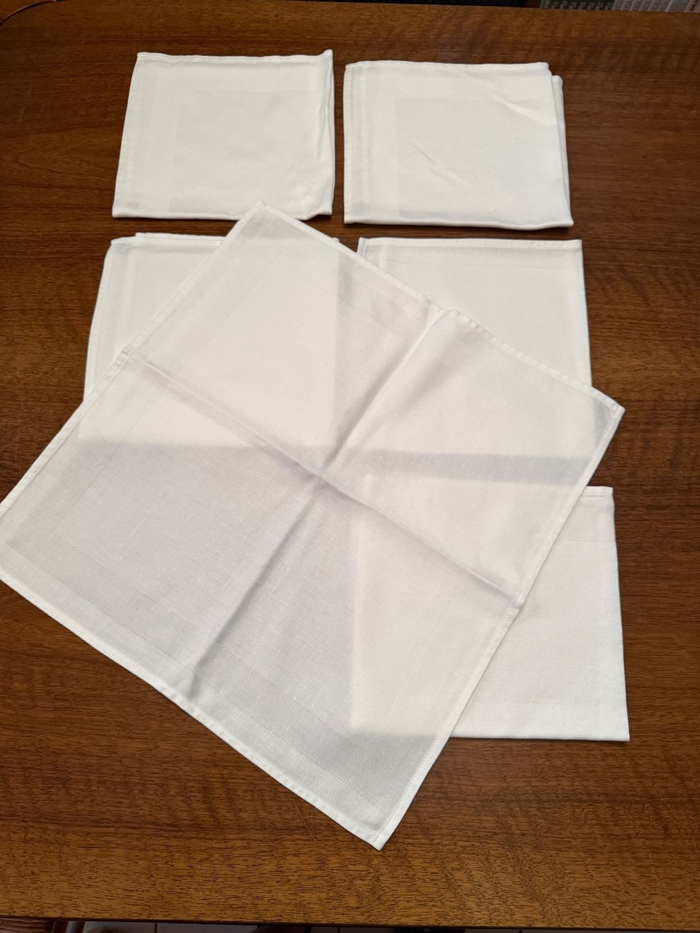Tovaglioli: 6 Stoffservietten Weiss ca. 41x41cm – Usato da Erstfeld venduto da Mario_boe0 1