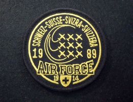 Militär Badge SCHWEIZ AIR FORCE 1914 8cm