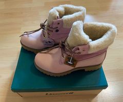 Landrover Winterstiefel rosa Gr. 38 Fell neu mit Schachtel
