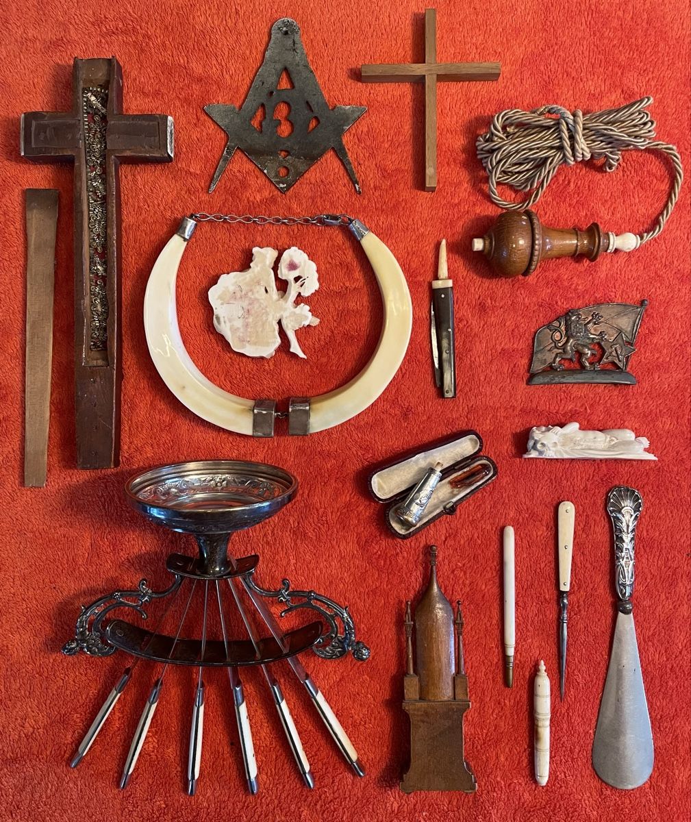 Posate: Antik Konvolut Messer Bein Knochen – Usato da Rorschacherberg venduto da farmer61 1