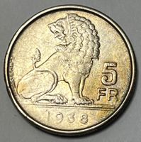 5 Francs - Léopold III - BELGIQUE - 1938