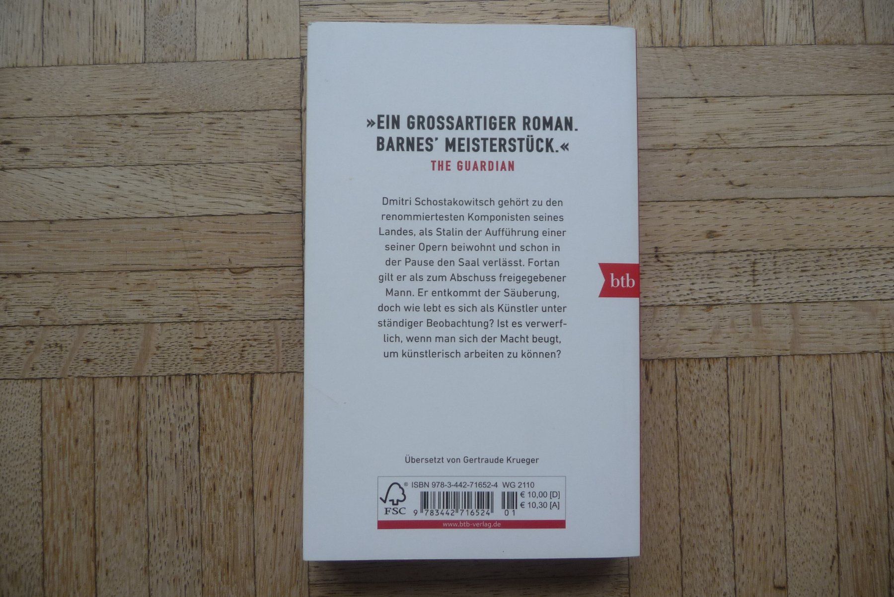 Libri: Julian Barnes, Der Lärm der Zeit – Usato da Zürich venduto da Edje 1