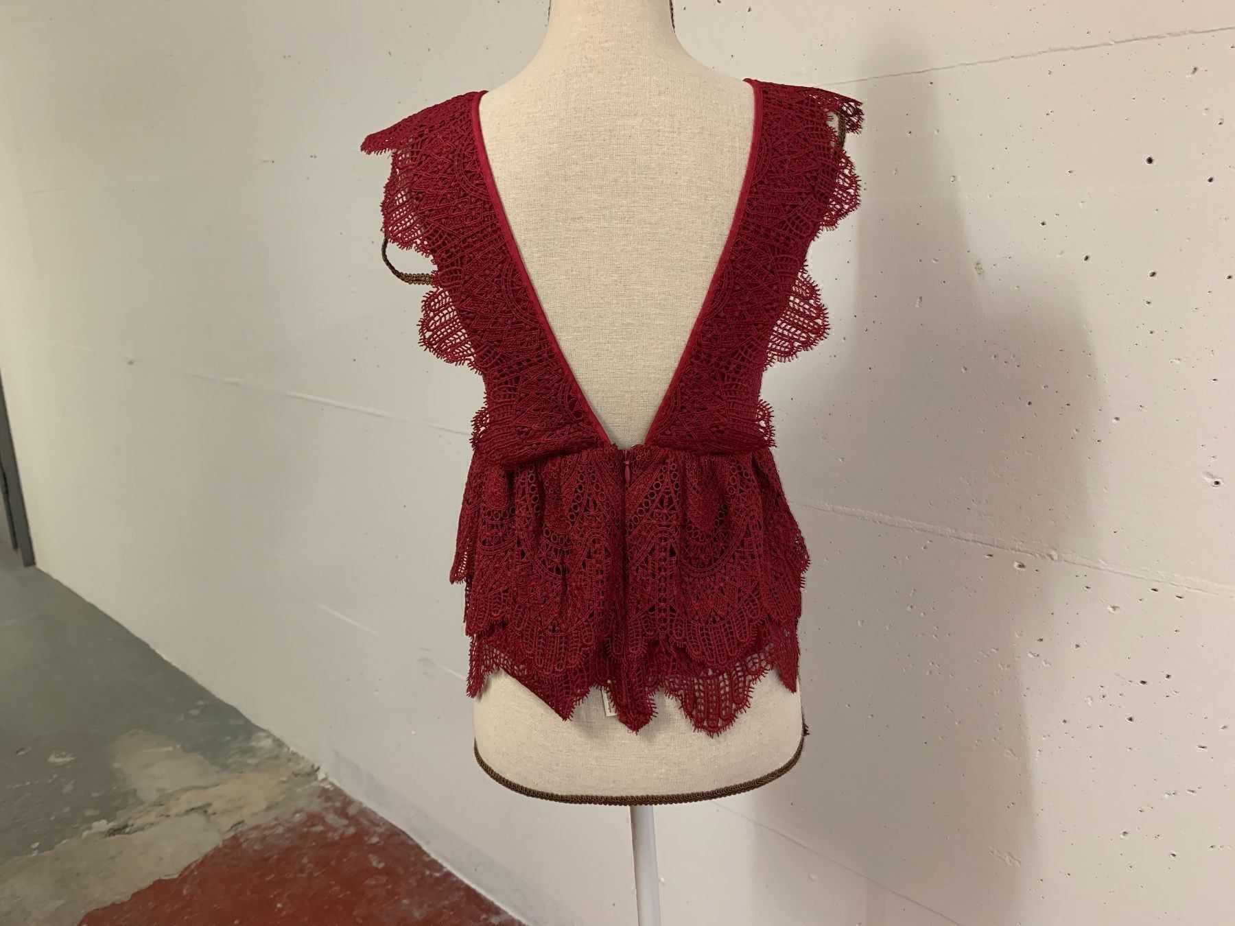 Topshop Top: Topshop Top rot Gr. 34 – Nuovo (secondo la descrizione) da Aarau venduto da Obdulia 1