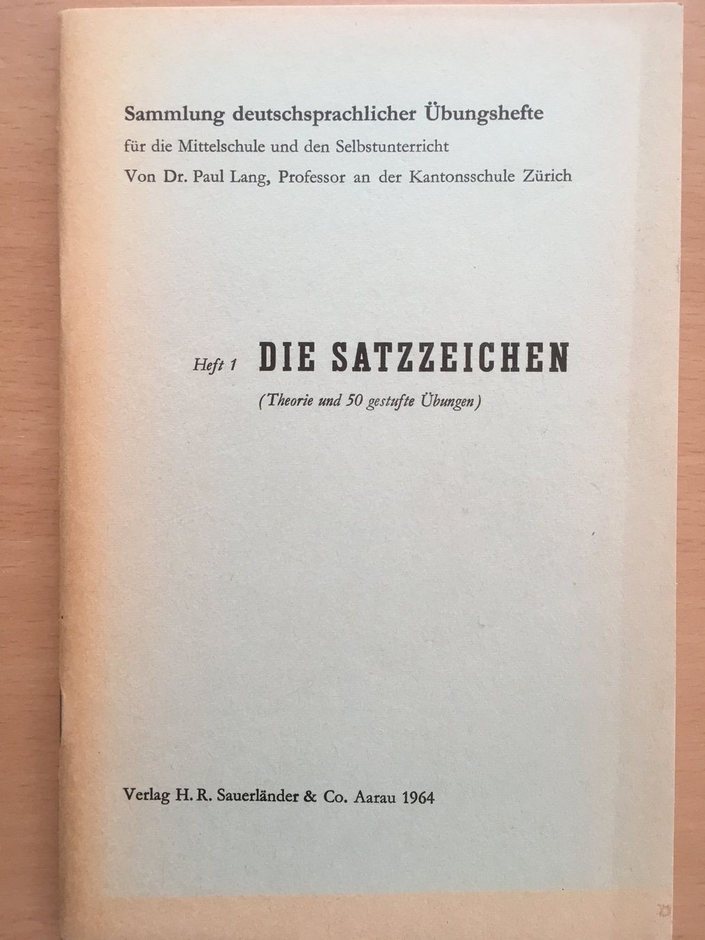 Libri: Die Satzzeichen - Sammlung deutschsprachiger Uebungshefte – Usato da Grenchen venduto da Kogi7