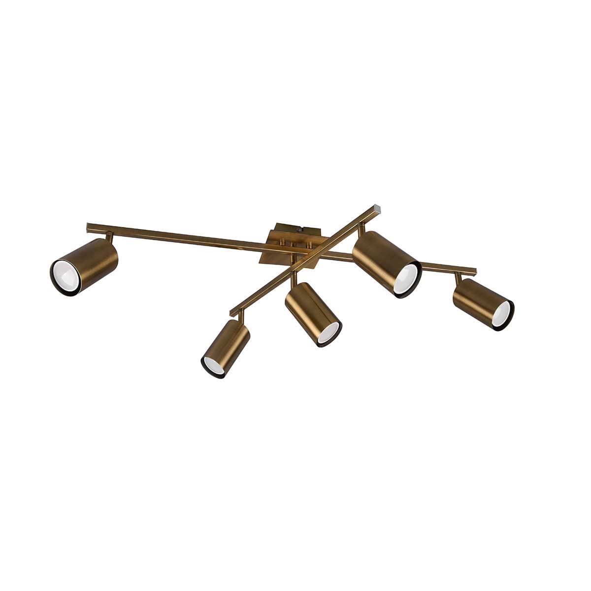 Lampadari & plafoniere: Deckenleuchte, Altmessing, 77 cm x 57 cm – Nuovo (secondo la descrizione) da Kreuzlingen venduto da Smart-Light 6