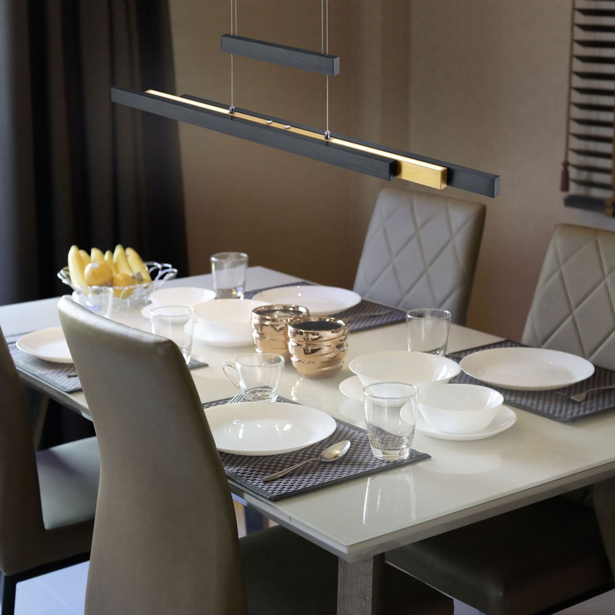 Lampadari & plafoniere: LED Pendelleuchte, Dimmbar, 150 cm Höhe – Nuovo (secondo la descrizione) da Kreuzlingen venduto da Smart-Light 1