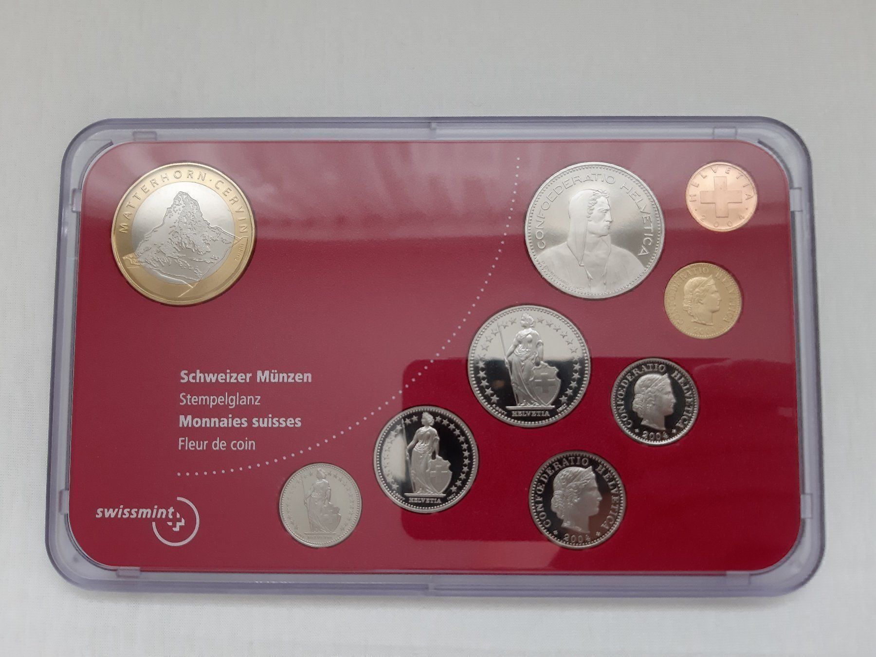 Tutti le monete: Münzsatz 2004 stgl NEU! – Nuovo e nell'imballaggio originale da Pfäffikon ZH venduto da Schweizer_Muenzen 2