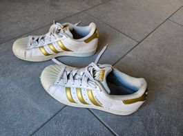 Adidas Superstar weiss-gold Grösse 36