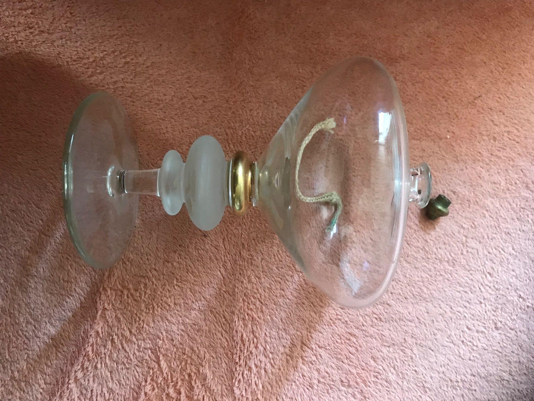 Lampade: Lampe Glas mit docht – Usato da Gretzenbach venduto da Cantate