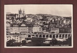 LAUSANNE - Grand Pont et Cathédrale - 1926